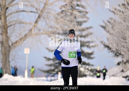 St Patrick Road Race, 10 km, Calgary, Canada, marzo 12, 2023 Foto Stock