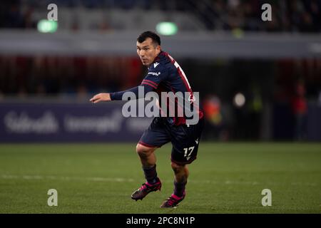 Gary Medel (Bologna) In occasione della 'Serie A' italiana tra Bologna 0-0 Lazio allo Stadio Renato dall'Ara il 11 marzo 2023 a Bologna, Italia. (Foto di Maurizio Borsari/AFLO) Foto Stock