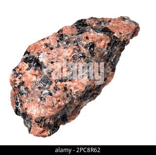 Granodiorite (Norvegia) roccia ignea intrusiva a trama faneritica simile al granito ma contenente più feldspato di plagioclasi che feldspato di ortoclasi Foto Stock