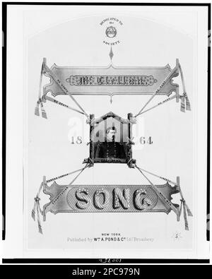 McClellan canzone. McClellan, George B, (George Brinton), 1826-1885, Servizio militare, Stati Uniti, Storia, Guerra civile, 1861-1865, canzoni e musica. Foto Stock