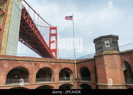 Fort Point, sito storico nazionale Foto Stock