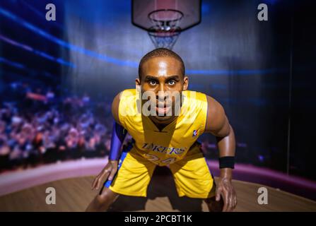 Antalya, Turchia - 10 settembre 2021: Ritratto di Kobe Bryant in un museo delle cere Foto Stock