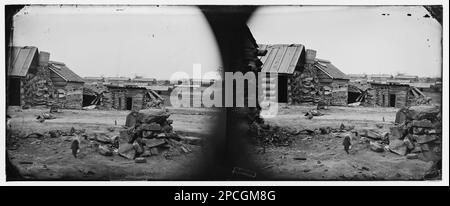 Centreville, Virginia. Quartieri invernali dell'esercito confederato. Fotografie della guerra civile, 1861-1865 . Stati Uniti, Storia, Guerra civile, 1861-1865. Foto Stock