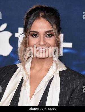 7 marzo 2023, Westwood, California, Stati Uniti: Ambreen Razia partecipa alla prima stagione 3 della Apple Original Series ''Ted lasso''. (Credit Image: © Billy Bennight/ZUMA Press Wire) SOLO PER USO EDITORIALE! Non per USO commerciale! Foto Stock