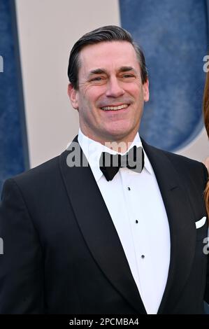 Beverly Hills, Stati Uniti. 12th Mar, 2023. Jon Hamm al Vanity Fair Oscar Party del 2023 al Walis Annenberg Center. Picture Credit: Paul Smith/Alamy Live News Foto Stock
