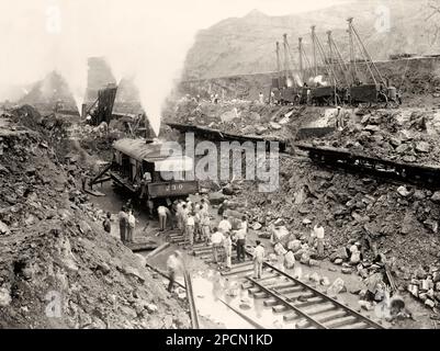 PANAMA : costruzione del canale di Panama, 1908 ca - GEOGRAFIA - GEOGRAFIA - FOTO STORICHE - STORIA - STORIA - STORICO - CANALE DI PANAMA - CENTRO AMERICA --- Archivio GBB Foto Stock