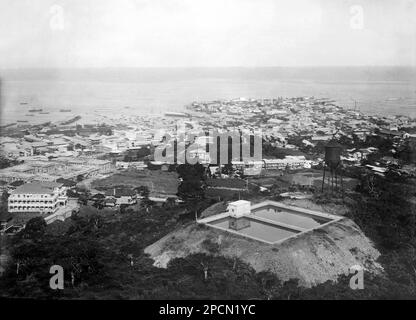 PANAMA : costruzione del canale di Panama, 1908 ca , Città di Panama e del Porto - GEOGRAFIA - GEOGRAFIA - FOTO STORICHE - STORIA - STORICO - CANALE DI PANAMA - CENTRO AMERICA --- Archivio GBB Foto Stock