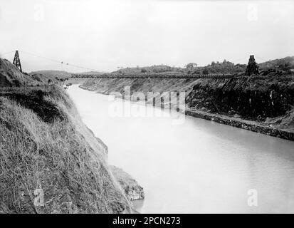 PANAMA : Panama Canal Construction, 1908 ca, Culebra Cut - GEOGRAPHY - GEOGRAFIA - FOTO STORICHE - STORIA - STORICO - CANALE DI PANAMA - CENTRO AMERICA --- Archivio GBB Foto Stock