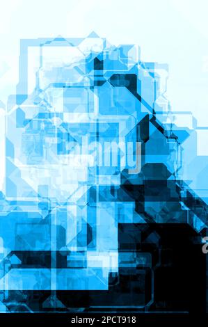 astratto futuristico fantascienza sfondo Foto Stock