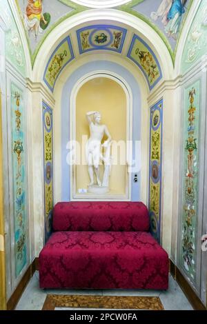 Sala Diana nel palazzo barocco Filangeri-Cutò, noto anche come Palazzo Mirto - Palermo, Sicilia, Italia Foto Stock