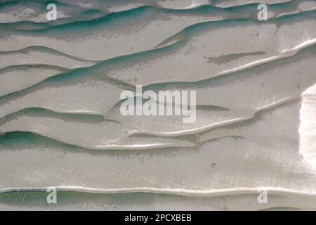 Modelli di sabbia marina, Bazaruto, Mozambico, Africa Foto Stock