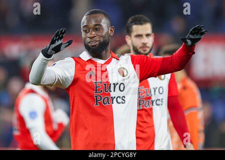 12-03-2023: Sport: Feyenoord contro Volendam ROTTERDAM, PAESI BASSI - MARZO 12: Lutshel Geertruida (Feyenoord Rotterdam) durante la partita Eredivie Fey Foto Stock