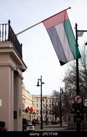 Ambasciata degli Emirati Arabi Uniti a Londra, Regno Unito Foto Stock