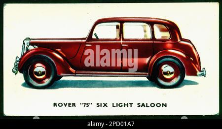 Rover 75 berlina - vettura d'epoca Kellogg's Tradecard Foto Stock