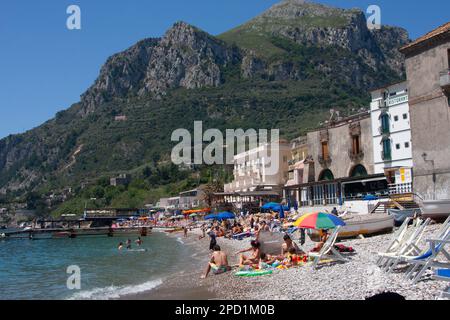 Hotel la Conca del sogno Costa Nerano, massa Lubrense, Italia piccolo villaggio di pescatori sulla Costiera Amalfitana. Di fronte all'isola di Capri Foto Stock