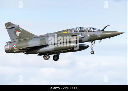 Un velivolo di attacco Dassault Mirage 2000 dell'aeronautica francese. Foto Stock