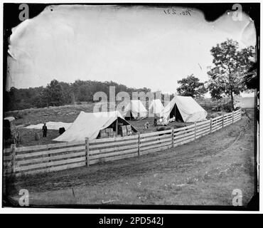 Gettysburg, Pennsylvania. Campo del capitano John J. Hoff. Commissione di sussistenza. Fotografie della guerra civile, 1861-1865 . Stati Uniti, Storia, Guerra civile, 1861-1865. Foto Stock