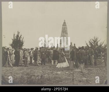 Dedicazione del monumento a Bull Run, Virginia. Titolo dell'articolo, scritto a mano in verso: '362 - Virginia.', Acquisto; L.C. Handy, Washington, D.C.; 1905 novembre 25; (DLC/PP-1905: 42760A). Stati Uniti, Storia, Guerra civile, 1861-1865, Stati Uniti, Virginia, Bull Run (Loudoun County-Fairfax County e Prince William County). Foto Stock