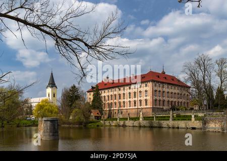 Palazzo Libochovice nella Repubblica Ceca Foto Stock