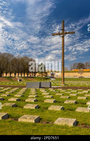 Piccola fortezza e memoriale delle vittime della guerra mondiale del 2nd, Terezin, Boemia settentrionale, Repubblica Ceca Foto Stock