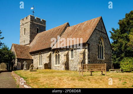 Chiesa di St Bartholomews, Sheppey Way, Bobbing, Kent, Inghilterra Foto Stock