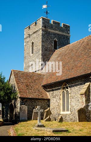 Chiesa di St Bartholomews, Sheppey Way, Bobbing, Kent, Inghilterra Foto Stock