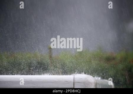 Temporale pesante a Danzica, Polonia © Wojciech Strozyk / Alamy Stock Photo Foto Stock