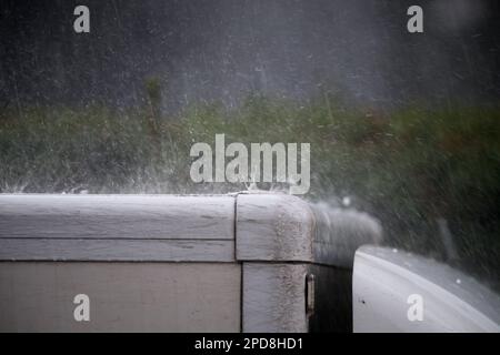 Temporale pesante a Danzica, Polonia © Wojciech Strozyk / Alamy Stock Photo Foto Stock