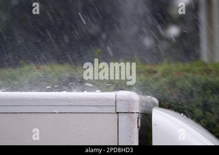 Temporale pesante a Danzica, Polonia © Wojciech Strozyk / Alamy Stock Photo *** Local Caption *** Foto Stock