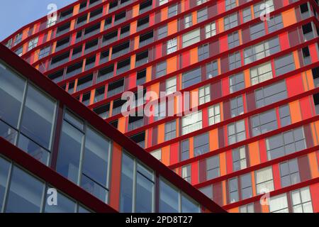 Calypso, edificio moderno di appartamenti a Rotterdam, Paesi Bassi Foto Stock