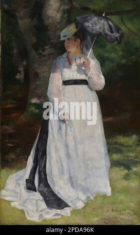 Lise – la femme à l'ombrelle (Lise con un Parasol) di Pierre-Auguste Renoir Foto Stock