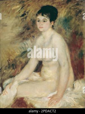 Dopo il bagno 1876 di Pierre-Auguste Renoir Foto Stock