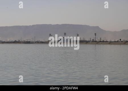 Ataqa montagna sul Golfo di Suez Foto Stock