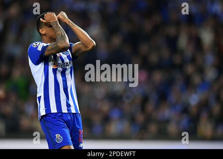 Porto, Portogallo. 14th Mar, 2023. Wenderson Galeno do Porto, durante la partita tra Porto e Inter Milan, per il round 16 della UEFA Champions League 2022/2023, a Estadio do Dragao, questo martedì 14. 30761 (Daniel Castro/SPP) Credit: SPP Sport Press Photo. /Alamy Live News Foto Stock