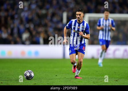 14th marzo 2023: Stadio di Dragoa, Porto, Portogallo: Calcio Champions League, FC Porto contro Inter Milan: Stephen Eustáquio di Porto Foto Stock