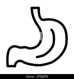 Gastroenterologia Vector Thick Line icona per uso personale e commerciale. Foto Stock