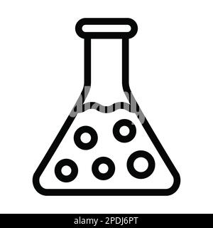 Icona linea spessa vettore da laboratorio per uso personale e commerciale. Foto Stock