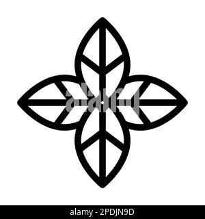 Icona Mint Vector Thick Line per uso personale e commerciale. Foto Stock