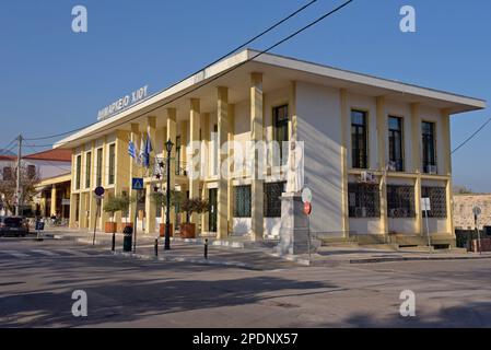 Municipio di Chios, porto di Chios, Grecia Foto Stock