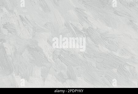Concetto di arte moderna. Una tavolozza di artisti con sfumature di grigio chiaro. Sfondo grigio astratto. Primo piano dei tratti di pennello misti. Foto Stock