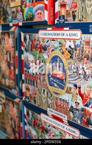 Puzzle che celebra l'incoronazione di re Carlo III Foto Stock