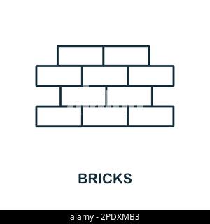 Icona Tower Crane line. Elemento semplice dalla collezione di costruzioni. Creative Tower Crane contorno icona per web design, modelli, infografiche e altro ancora Illustrazione Vettoriale