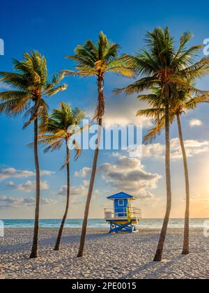 Sunrise Hollywood Beach Miami Beach, Florida USA Foto Stock