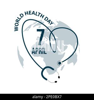 Immagine vettoriale giornata mondiale della salute. Vector Illustration Free Vector di medicina e sanità Illustrazione Vettoriale