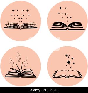 Libri di lettura Illustrazione Vettoriale