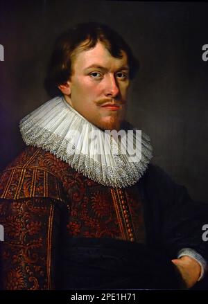 Guillielmo Bartolotti e Jacoba van ERP 1628 di David Bailly (1584–1657) sono stati pittori olandesi dell'età dell'oro. Museo delle Belle Arti, Leiden, Lakenhal, Paesi Bassi, Olanda, Olandese. Foto Stock