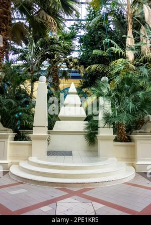 Alexandra Palace, Haringey, Londra, interni di Palm Court Foto Stock