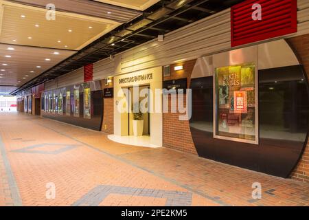 Direttore ingresso a Old Trafford Manchester sotto il tunnel di Monaco Foto Stock