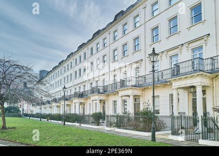 Appartamenti di lusso a Bessborough Gardens, Pimlico, Londra, Inghilterra. Foto Stock