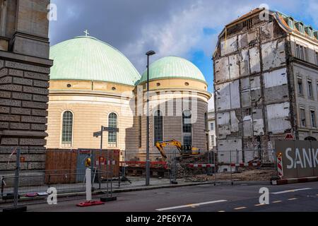 St Cattedrale di Hedwigs, Berlino, Germania Foto Stock